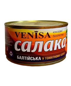 Салака балтійська у томатному соусі Venisa 240г