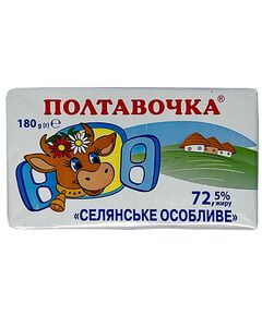 Суміш рослинно-молочна Селянське особливе 72,5% 180г Полтавочка