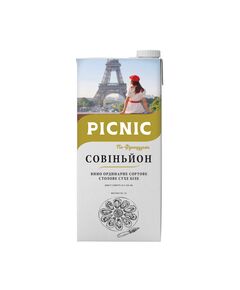 Совіньйон. Вино сортове сухе біле Совіньйон "Picnic" 1л