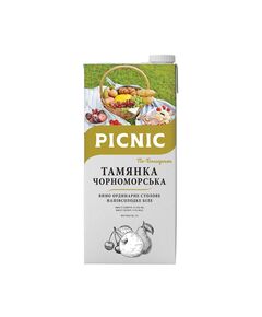 Тамянка чорноморська. Вино, біле напів сололодке  Тамянка PICNIC" 1л.