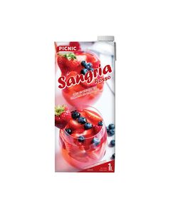 Sangria Rosso. Напій на основі вина з соком полуниці і апельсина, Сангрія Россо PICNIC 1л