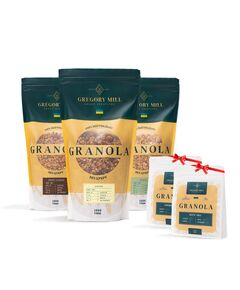 Набір граноли Big Box Ginger, Sweet Cashew & Almond, 3000 г Gregory Mill
