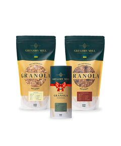 Набір граноли Banana, Cherry Boom 2 кг & Apple pie 500г у подарунок Gregory Mill
