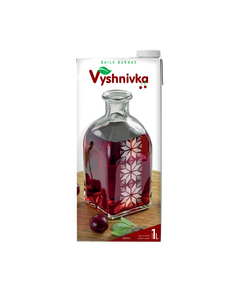 Вишнівка. Вино червоне напівсолодке з ароматом стиглої вишні,  1л