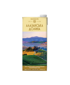 ​Badauri Алазанська долина напівсолодке біле вино 1л