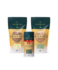 Набір граноли Ginger, Pistachio & Mint 2 кг & Finik 500г у подарунок Gregory Mill