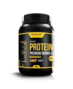 Протеїнова гранола 4 Горіхи Gregory Mill 4 Nuts Protein Premium Granola, 1000 г