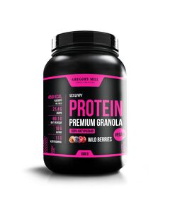 Протеїнова гранола Лісові Ягоди Gregory Mill Wild Berries Protein Premium Granola, 1000 г