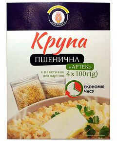 Крупа пшенична Добробут "Артек" в пакетиках для варіння 4*100г (4820033922188)