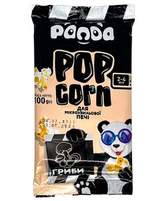 Попкорн Panda гриби для мікрохвильової печі 100г (4820196731498)