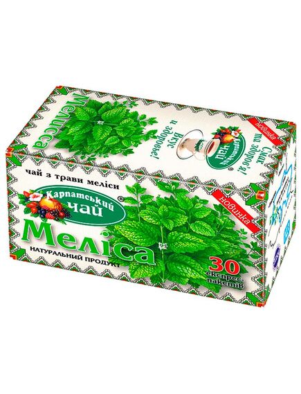 Чай Меліса пакет 1,35г*20шт Карпатський