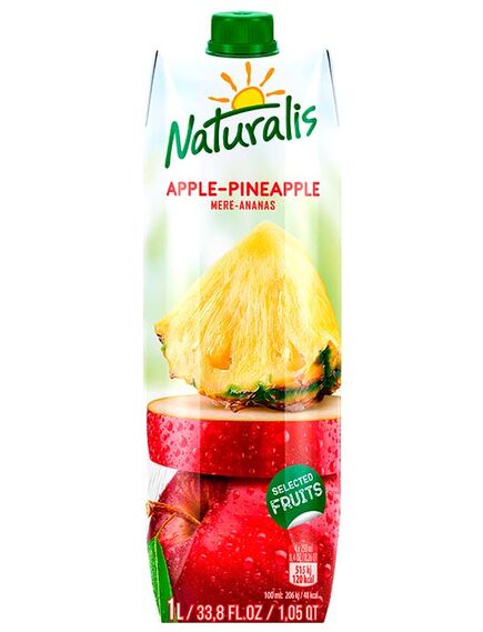 Нектар яблуко-ананас Naturalis 1л