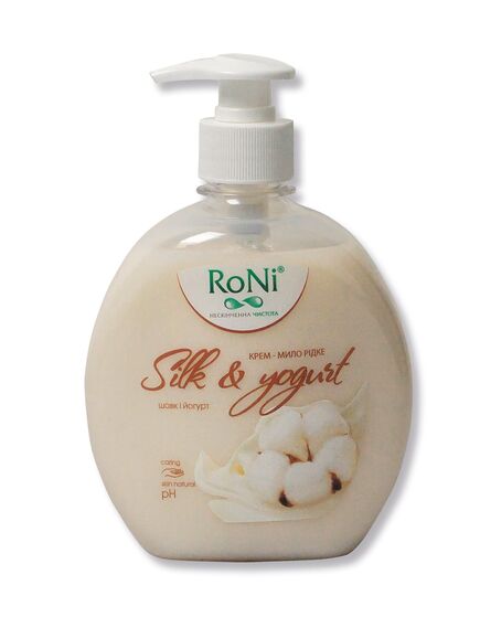Крем- мило рідке "Silk & Yogurt" з гліцерином ТМ ''RoNi''  дозатор 450 мл