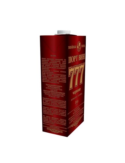 Портвiн 777 Вино типу порт, червоне. ПОРТВИН 777 Burnas Winery 1л., зображення 3