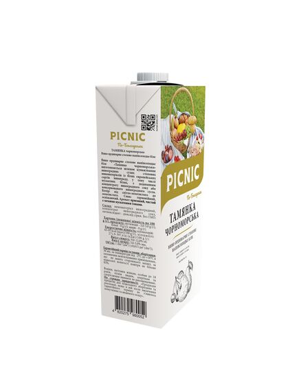 Тамянка чорноморська. Вино, біле напів сололодке  Тамянка PICNIC" 1л., зображення 3