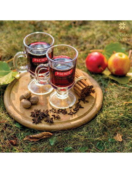 Глінтвейн з соком гранату. Напій виноградний винний червоний. PICNIC ГЛІНТВЕЙН Bag In Box 10л, зображення 6