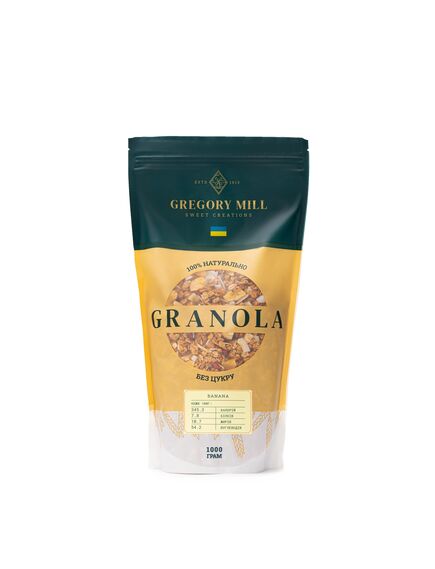 Гранола Банан Gregory Mill Banana, 1000 г