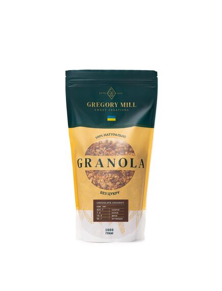 Гранола Шоколад та Кокос Gregory Mill Chocolate Coconut, 1000 г