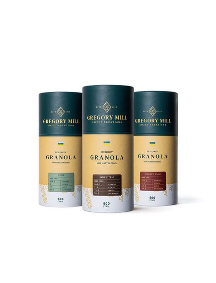 Набір граноли Mix Boх Cherry Boom, Finik & Nuts’ Trio, 1500 г Gregory Mill