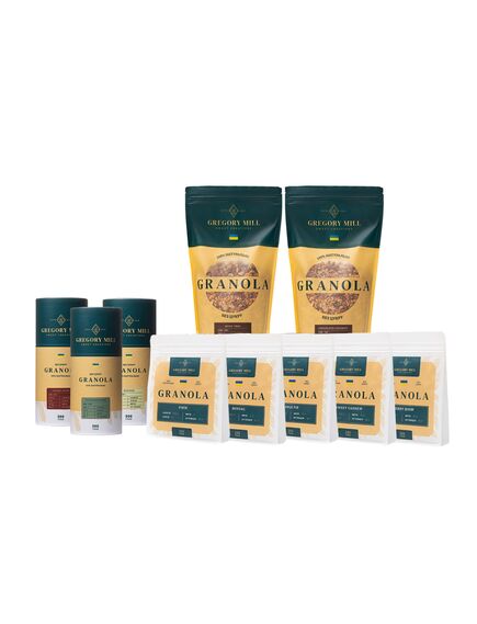 Набір граноли Mega Box Family Maxi, 4750 г Gregory Mill