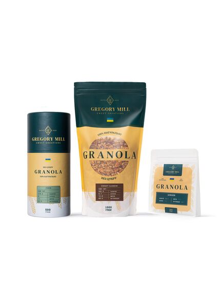 Набір граноли Multi Sweet Cashew, Finik & Ginger, 1750 г Gregory Mill
