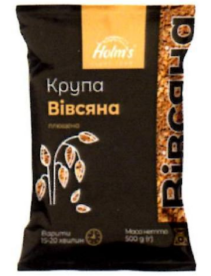 Крупа вівсяна плющена Holm's light foods 500г (4820076461170)