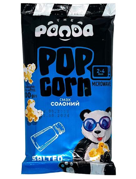 Попкорн Panda солоний для мікрохвильової печі 100г (4820196731597)