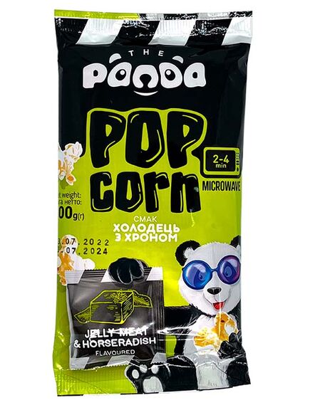 Попкорн Panda холодець та хрін для мікрохвильової печі 100г (4820196730798)