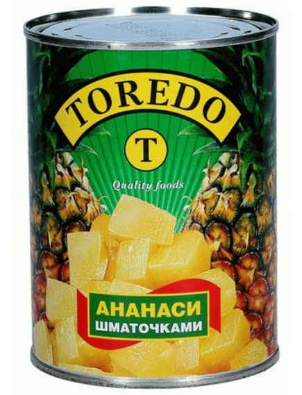 Ананаси Toredo шматочками 580 мл